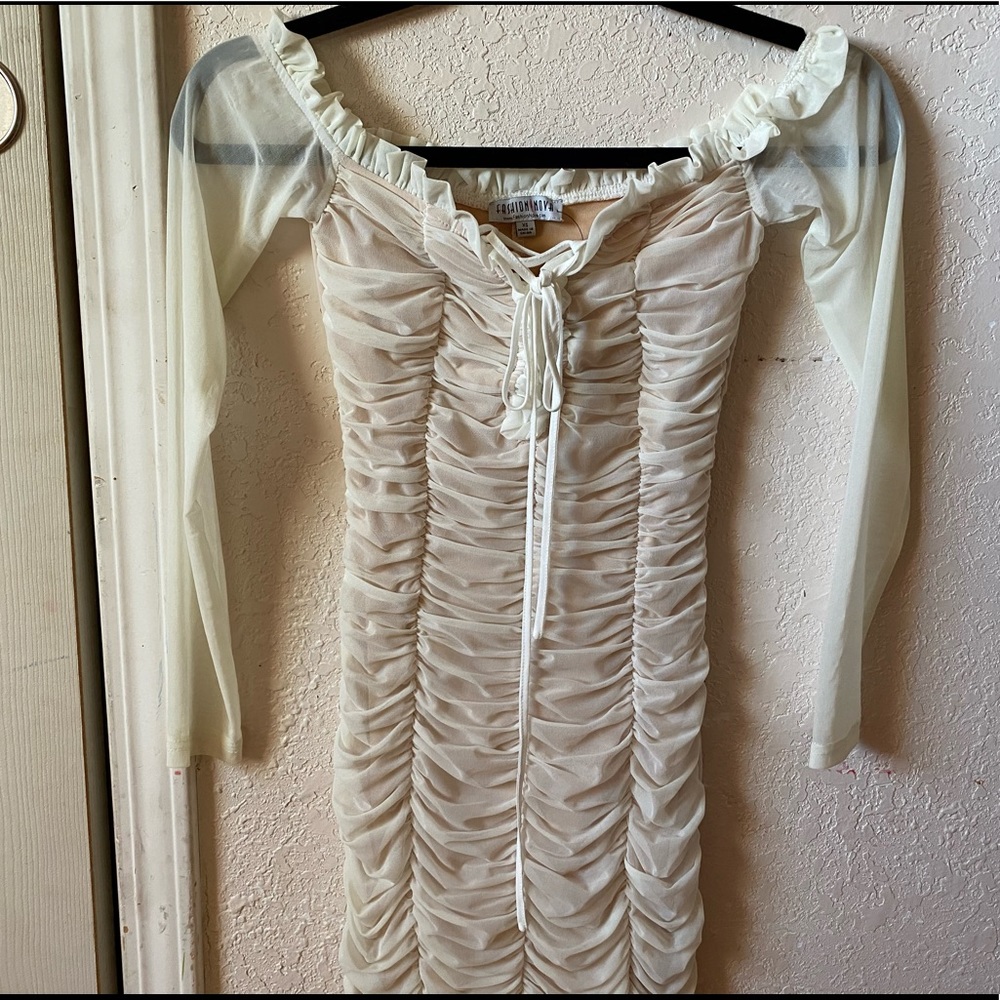 maura mesh dress